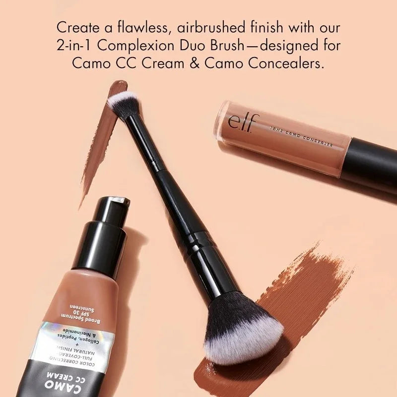 E.L.F. Two-Tone Base Brush, Suitable for Makeup Brushes That Apply Foundation and Concealer to Create an Air-Feeling Makeup Look