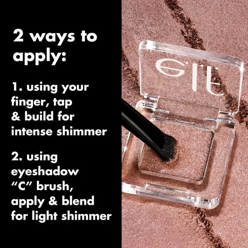 E.L.F. Fine as Fleck Glitter Eyeshadow - Micro-Fine Sparkle Topper, Wear Alone or Layer, Long-Lasting Smooth Formula, 10 Shades
