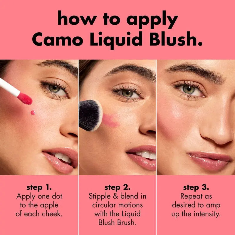 E.L.F. Camo Liquid Blush - High-Pigment Dewy Finish, Blendable Lightweight, Easy Applicator, 12 Shades
